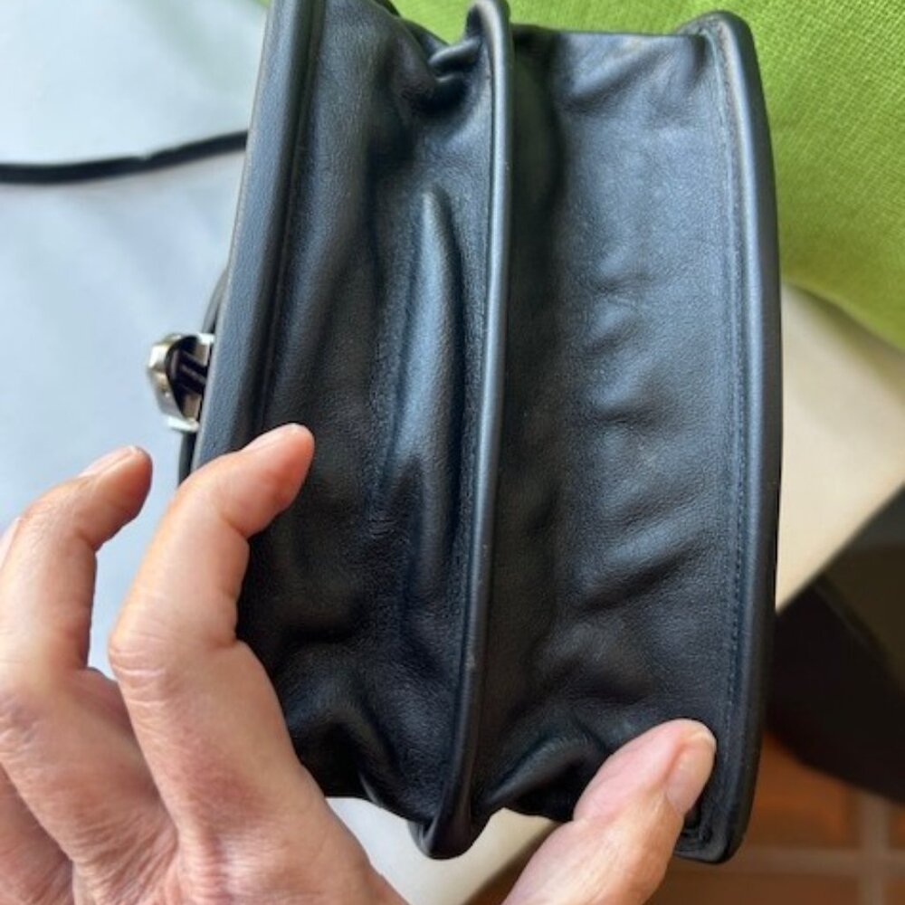 ROCHE LEATHER COMPANY Aubergine Purple Berkeley BAG - Picture 9 of 13